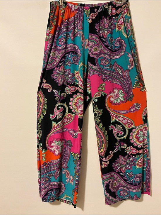 Mellisa paige Pants - Mellisa Paige Multicolor Paisley Wide Leg Palazzo Pants Size 1X